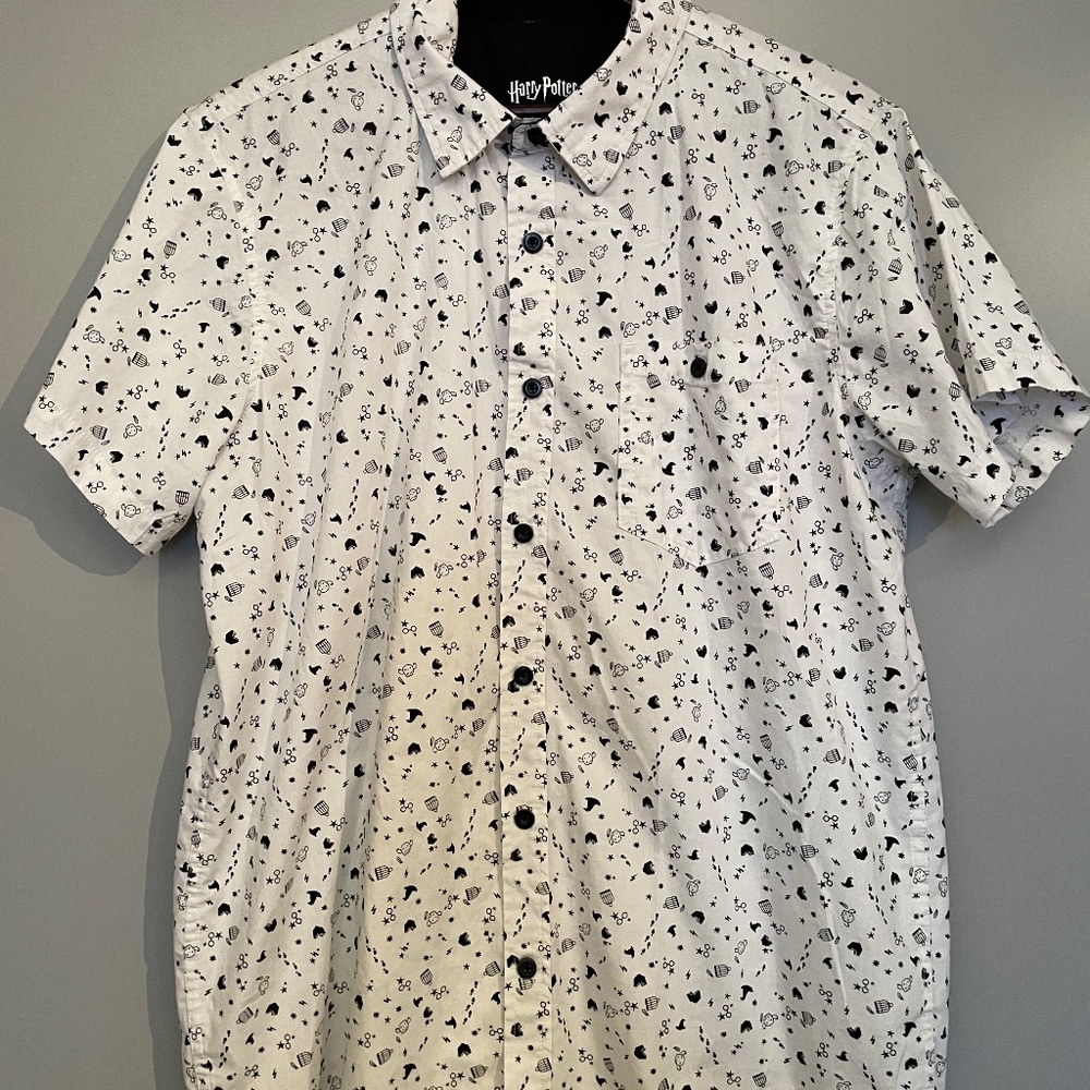 Harry Potter Button-up Short Sleeve Shirt